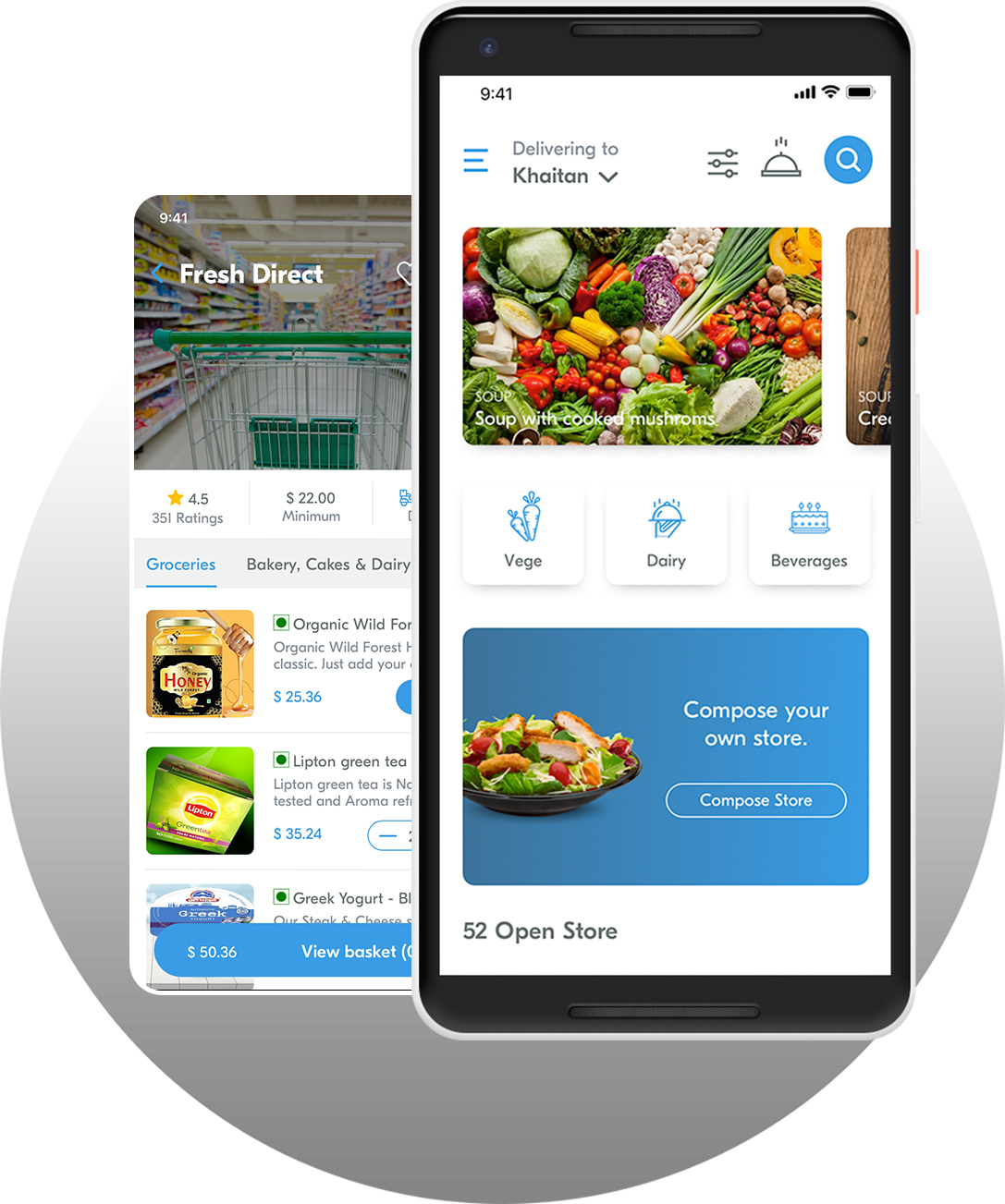 grocery delivery app development