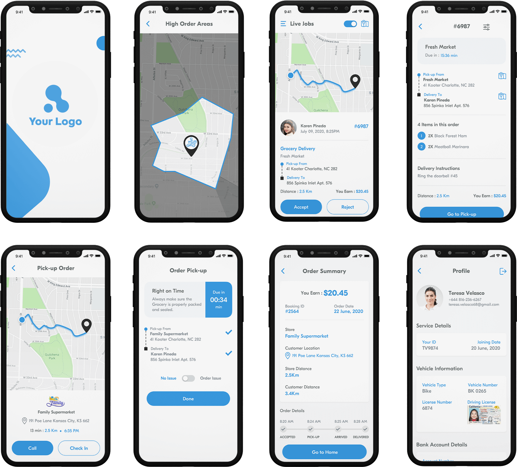 Delivery Boy App Design