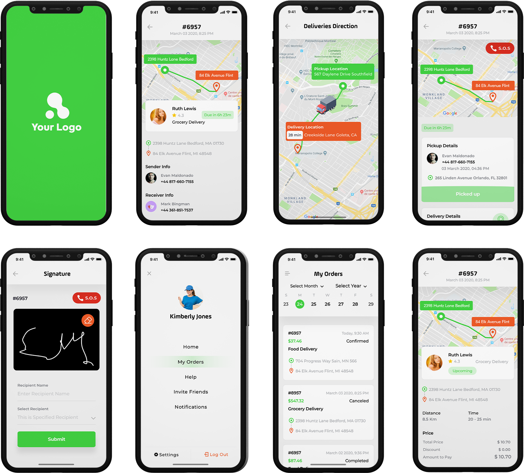 driver app designs