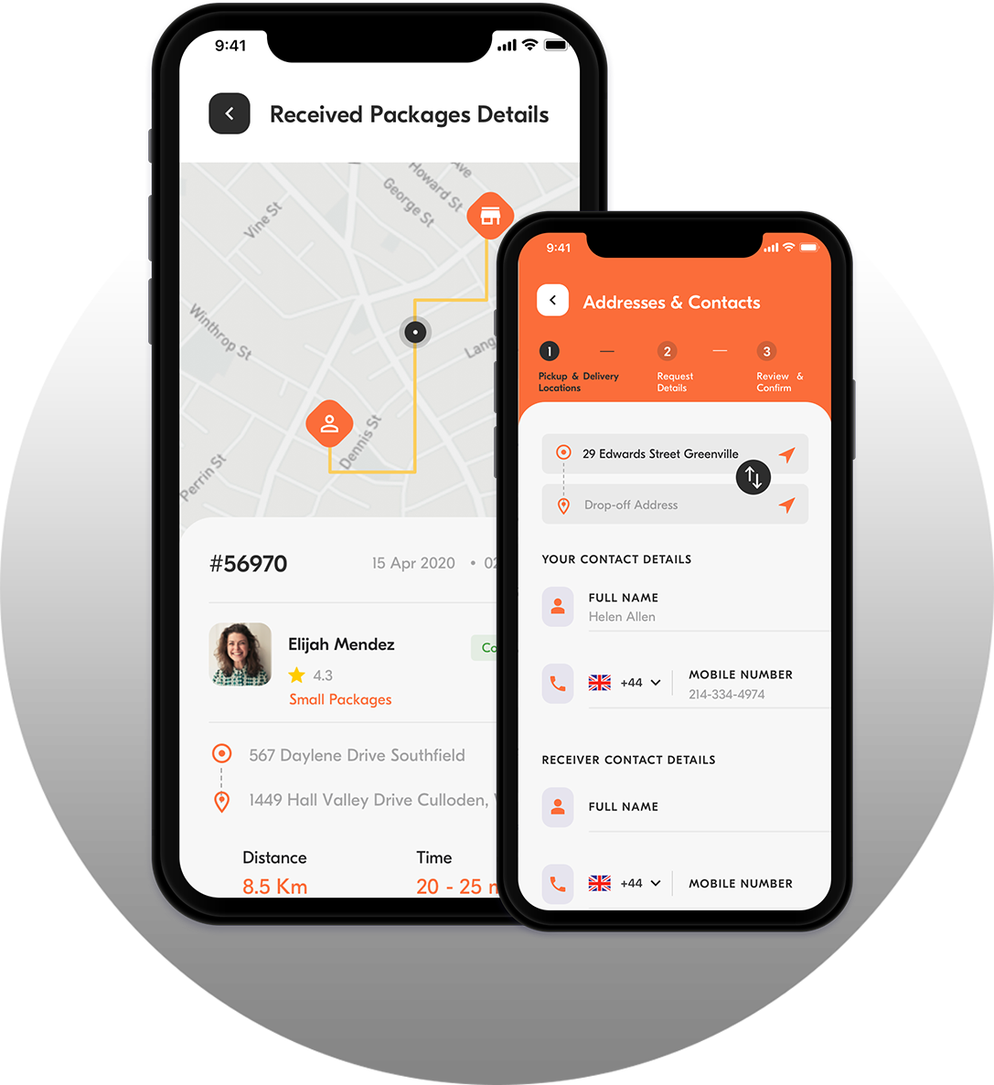 courier delivery app