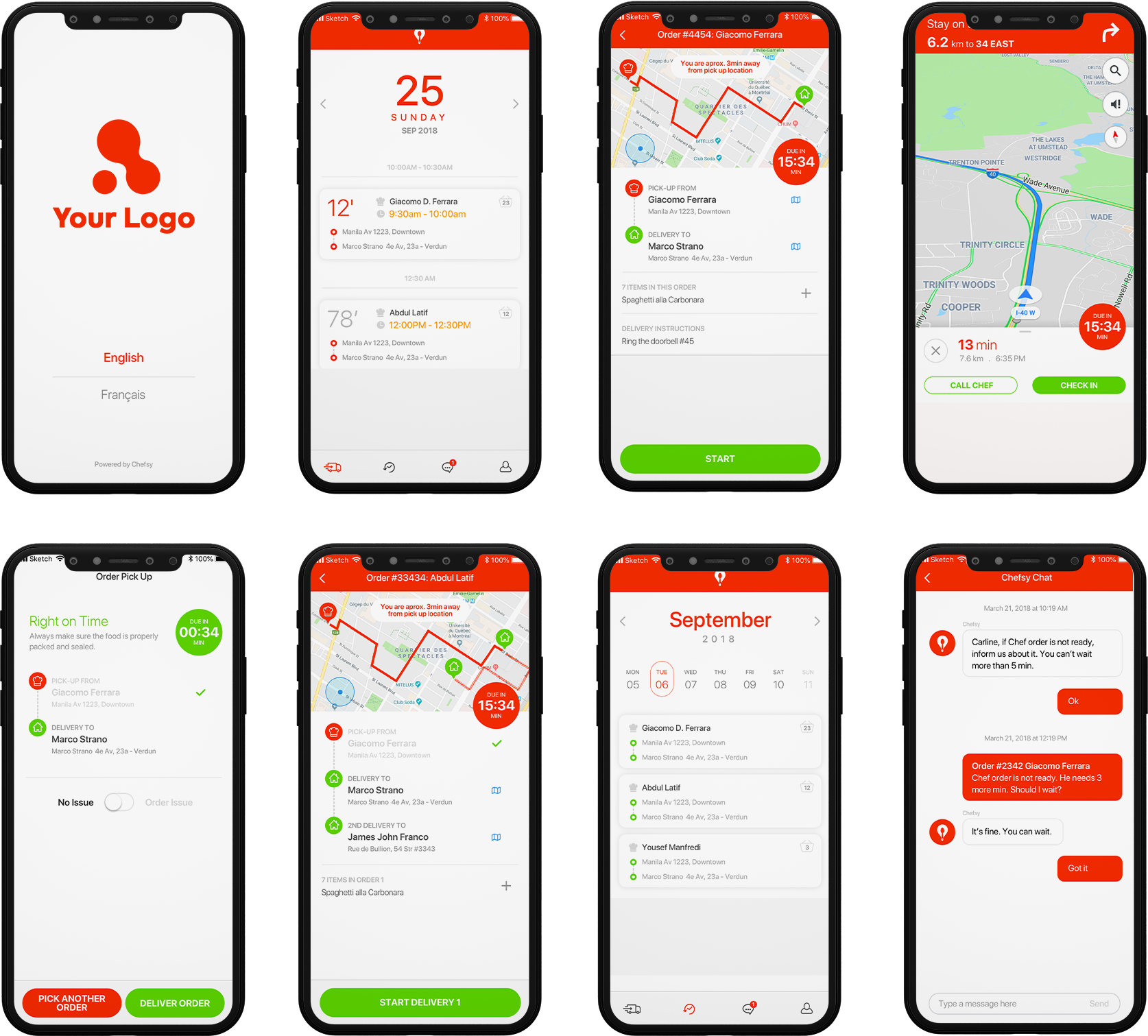 delivery boy app design