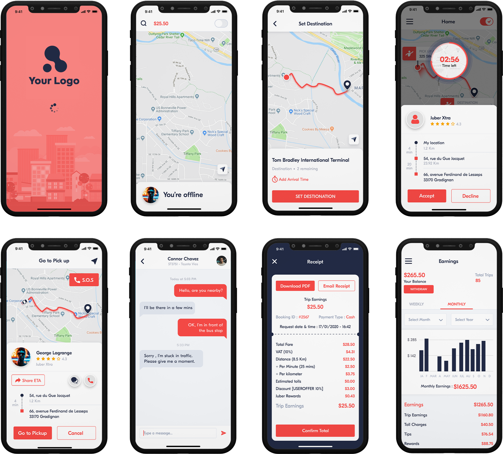 driver app design