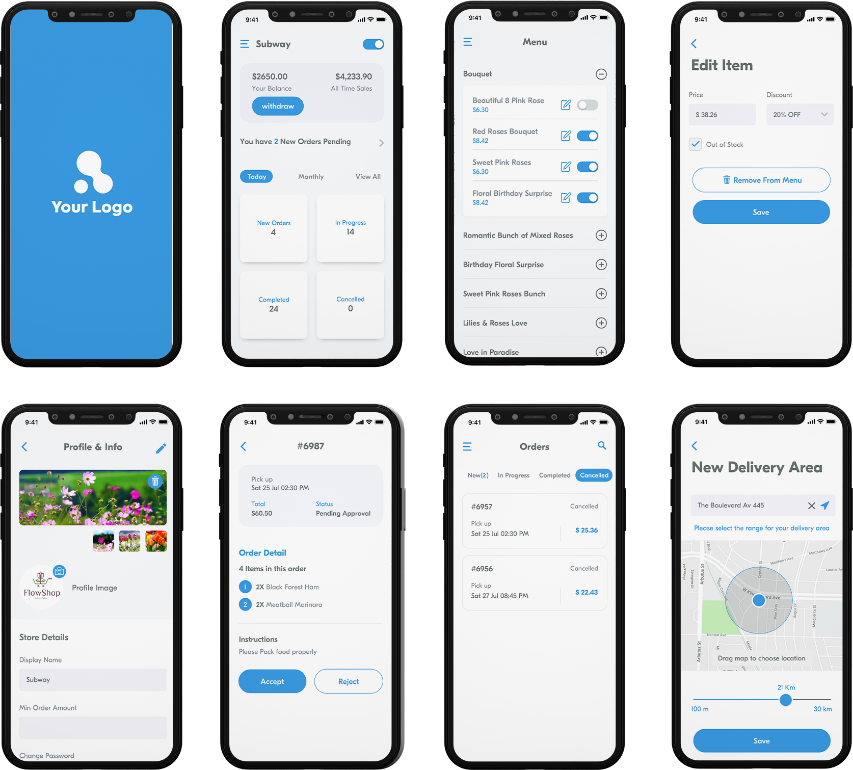 service provider app design