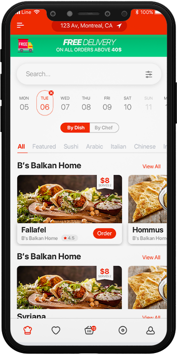 Chefsy - food delivery app