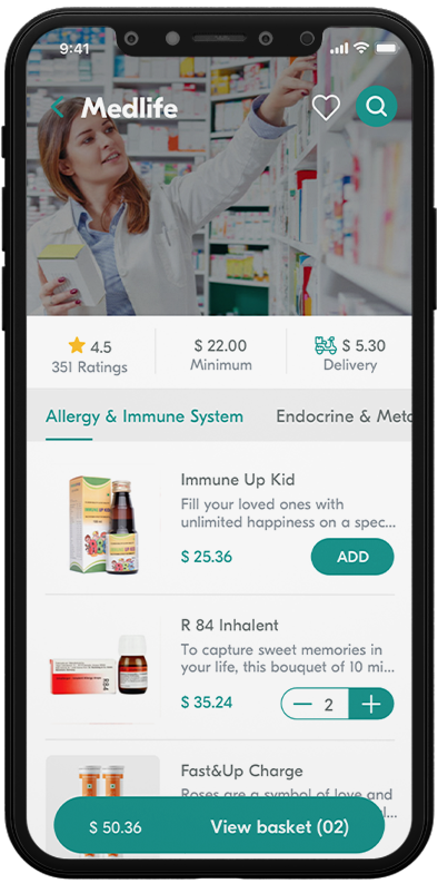 pharma customer mobile