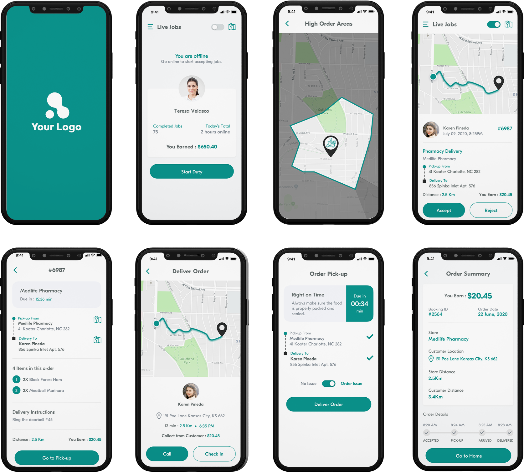 Delivery Boy App Design