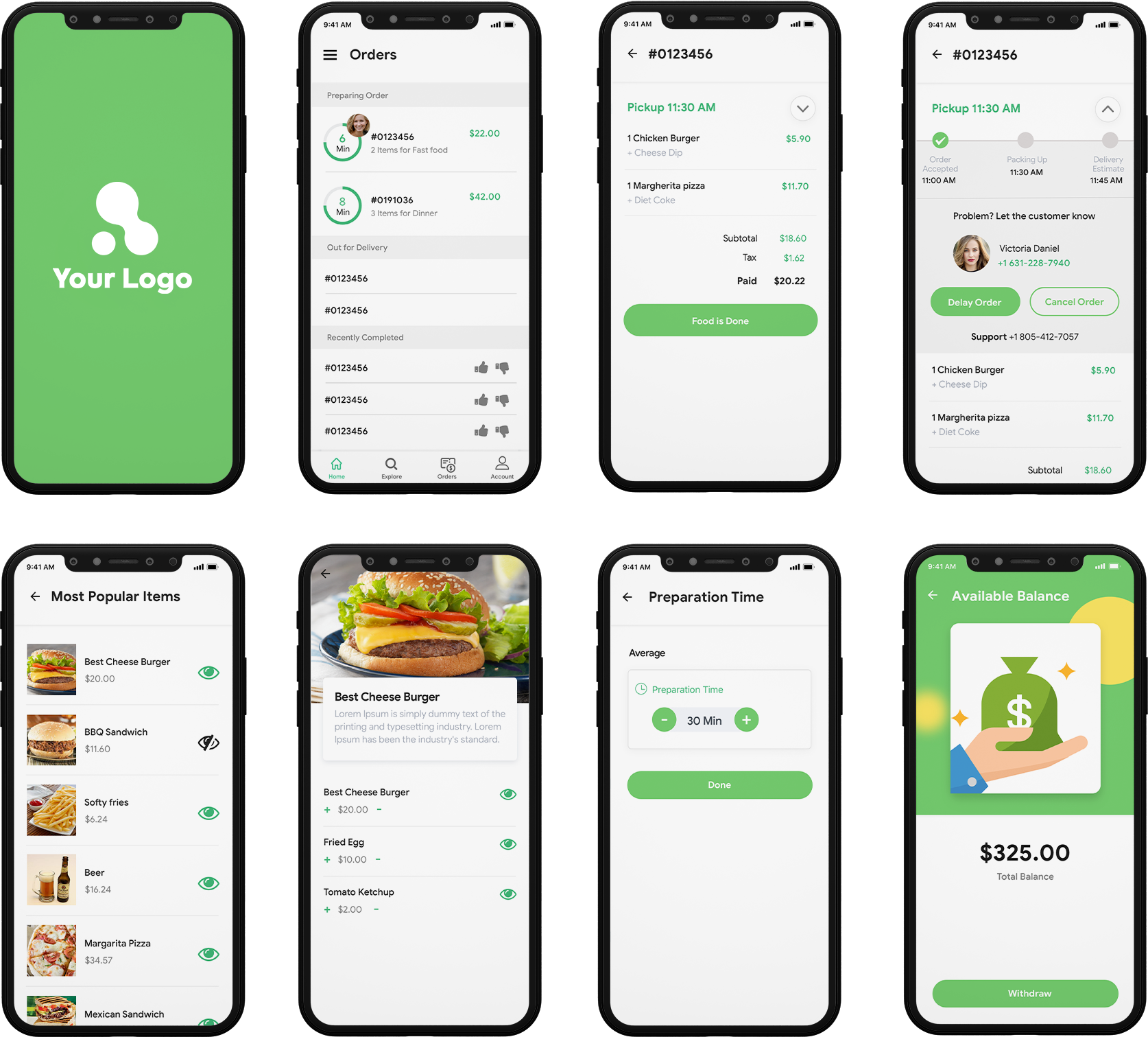 restaurant app design