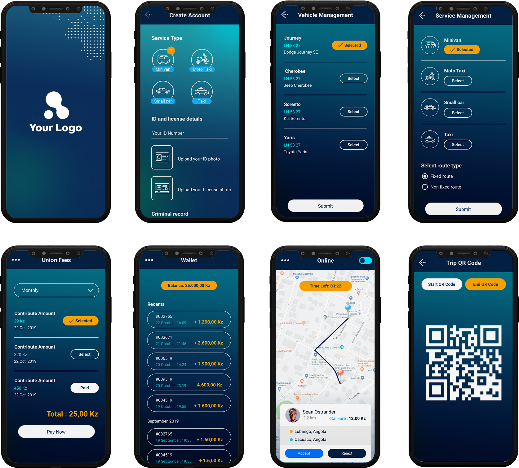 driver app design