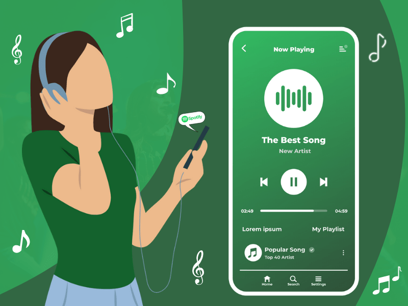 music streaming app like spotify