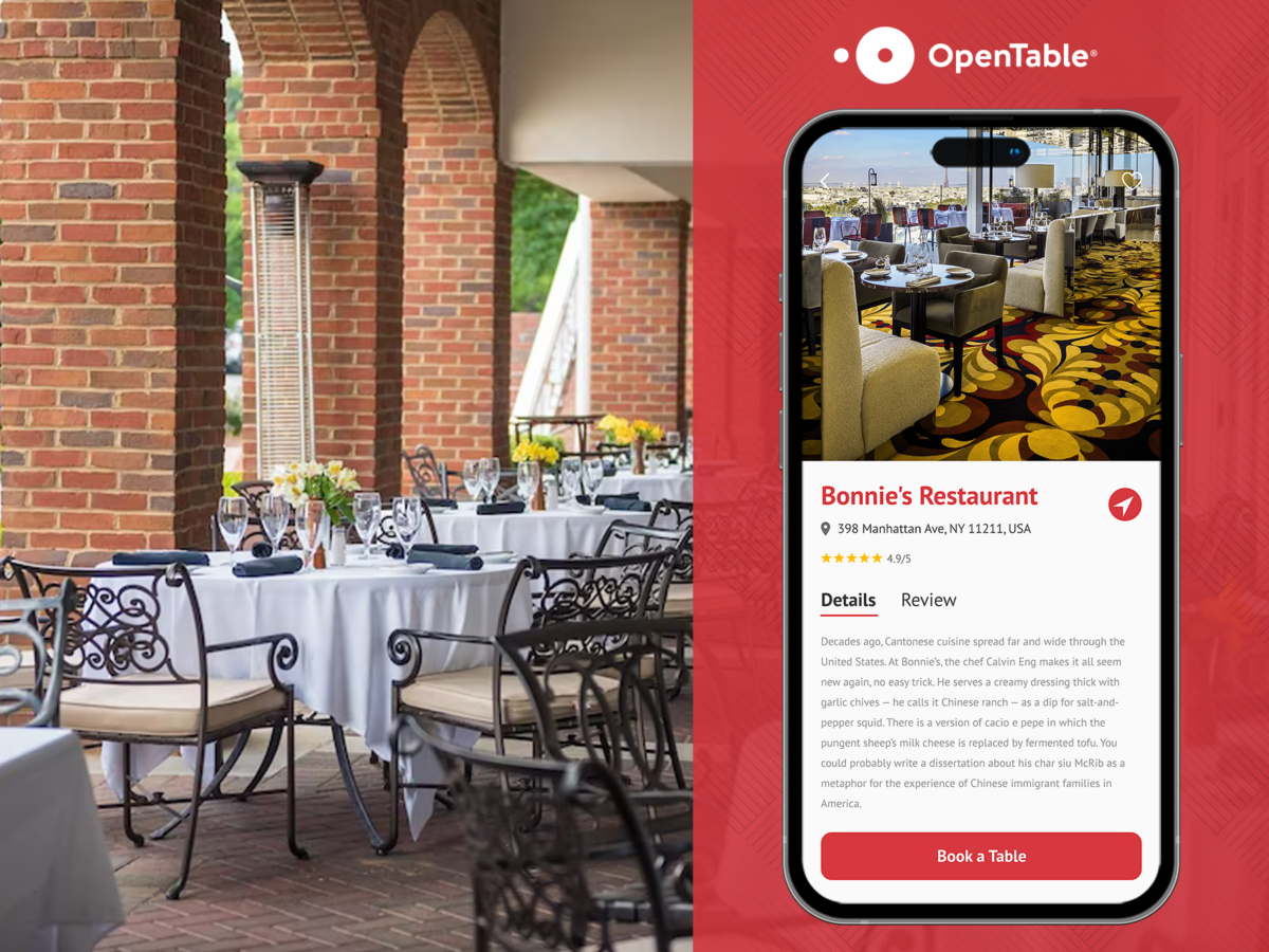 develop restaurant reservation app like opentable