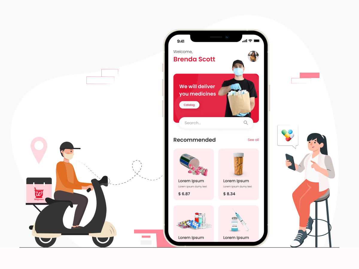 develop pharmacy app like walgreens